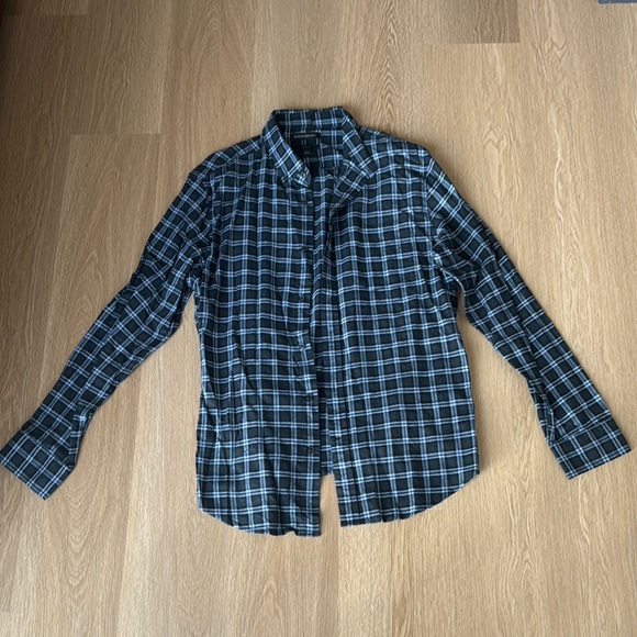 Banana Republic Other - Banana Republic Black and Blue Plaid Shirt